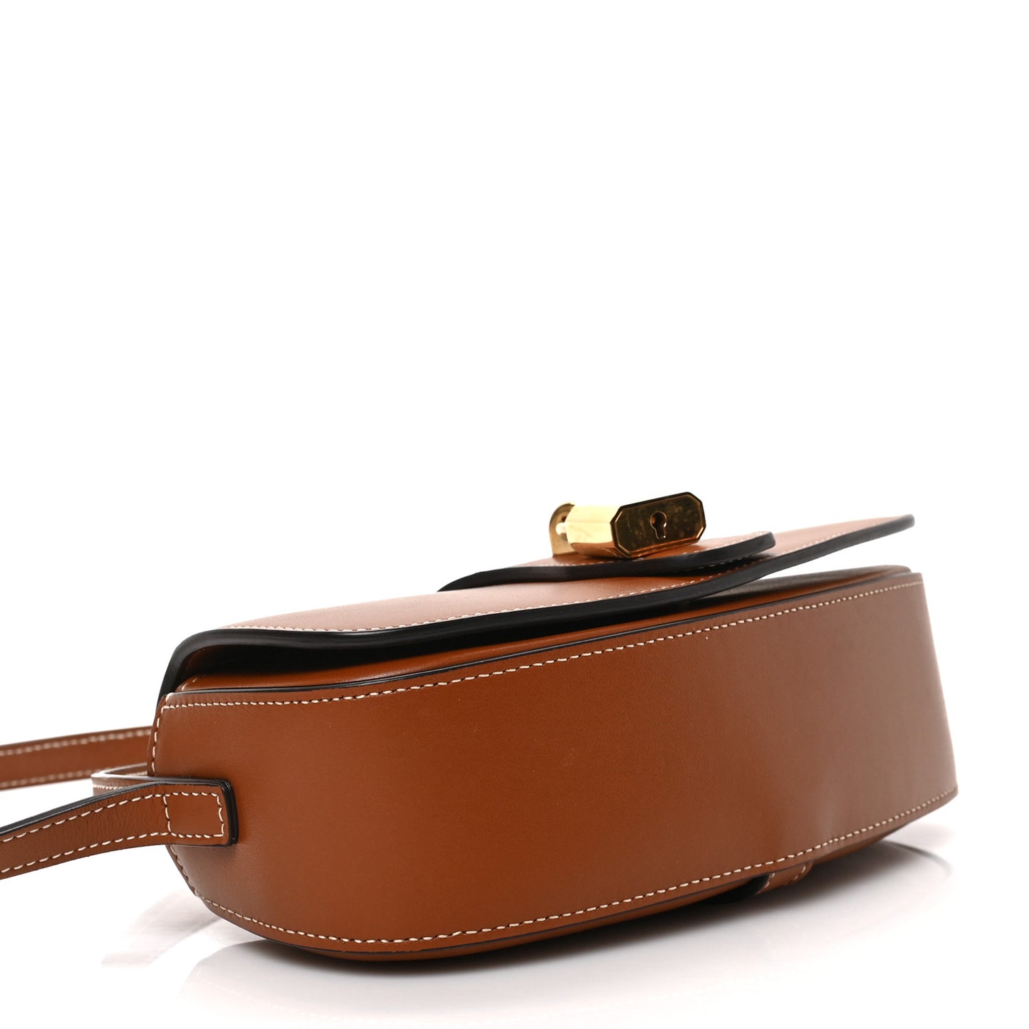 Smooth Calfskin Tabou Clutch On Strap Tan