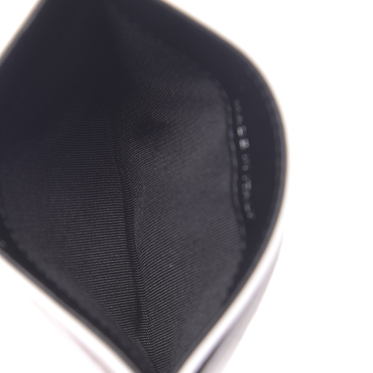 Caviar Quilted My Everything Card Holder White Black