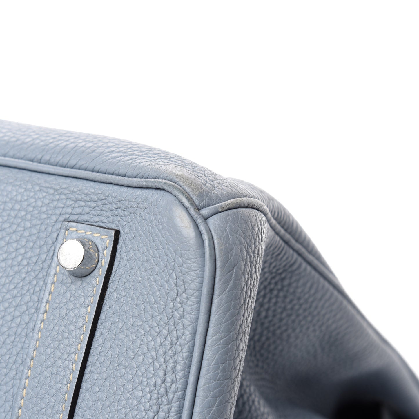 Togo Birkin 35 Bleu Lin