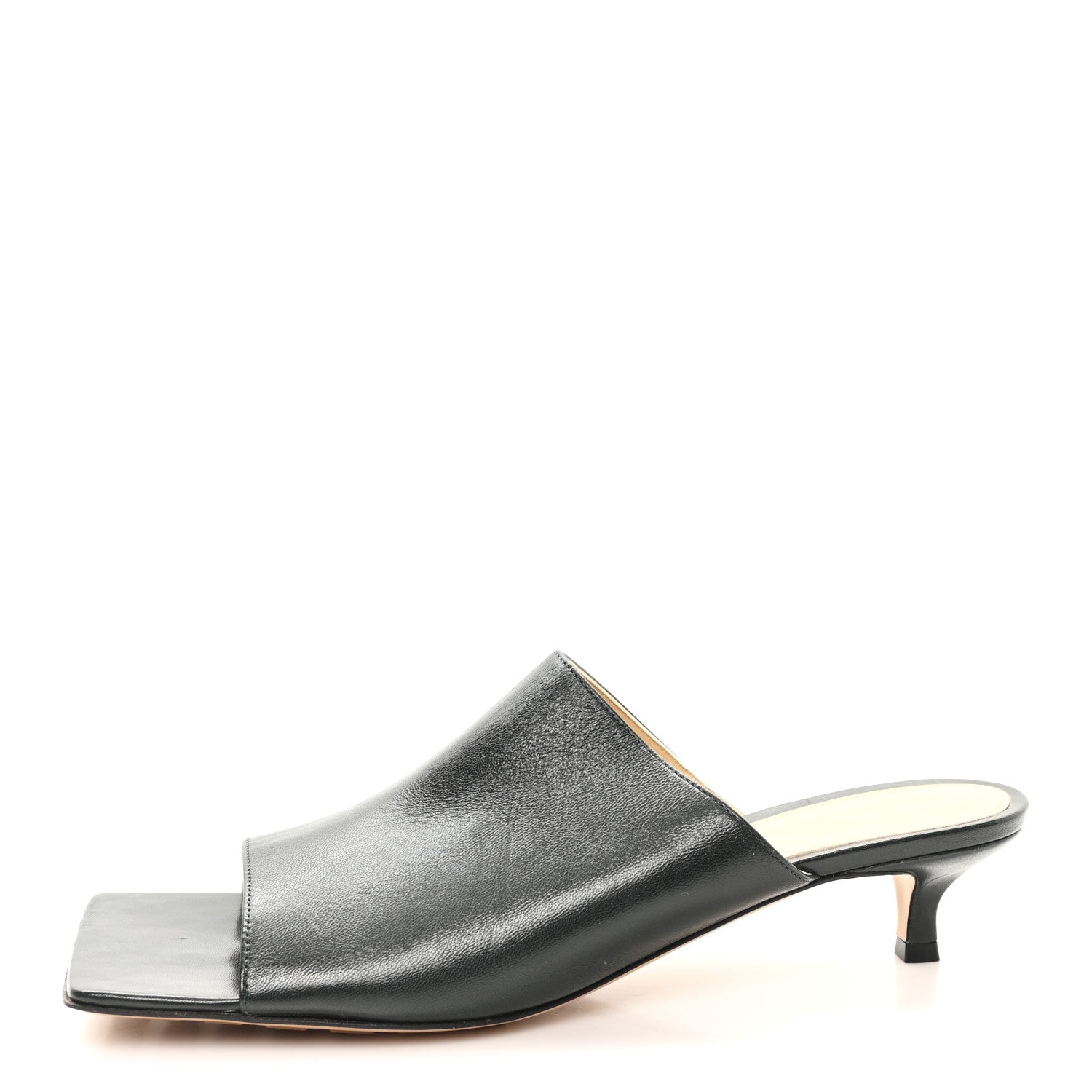 Bottega Veneta Lambskin Stretch Mule 40mm Sandals 40 Black 1839876