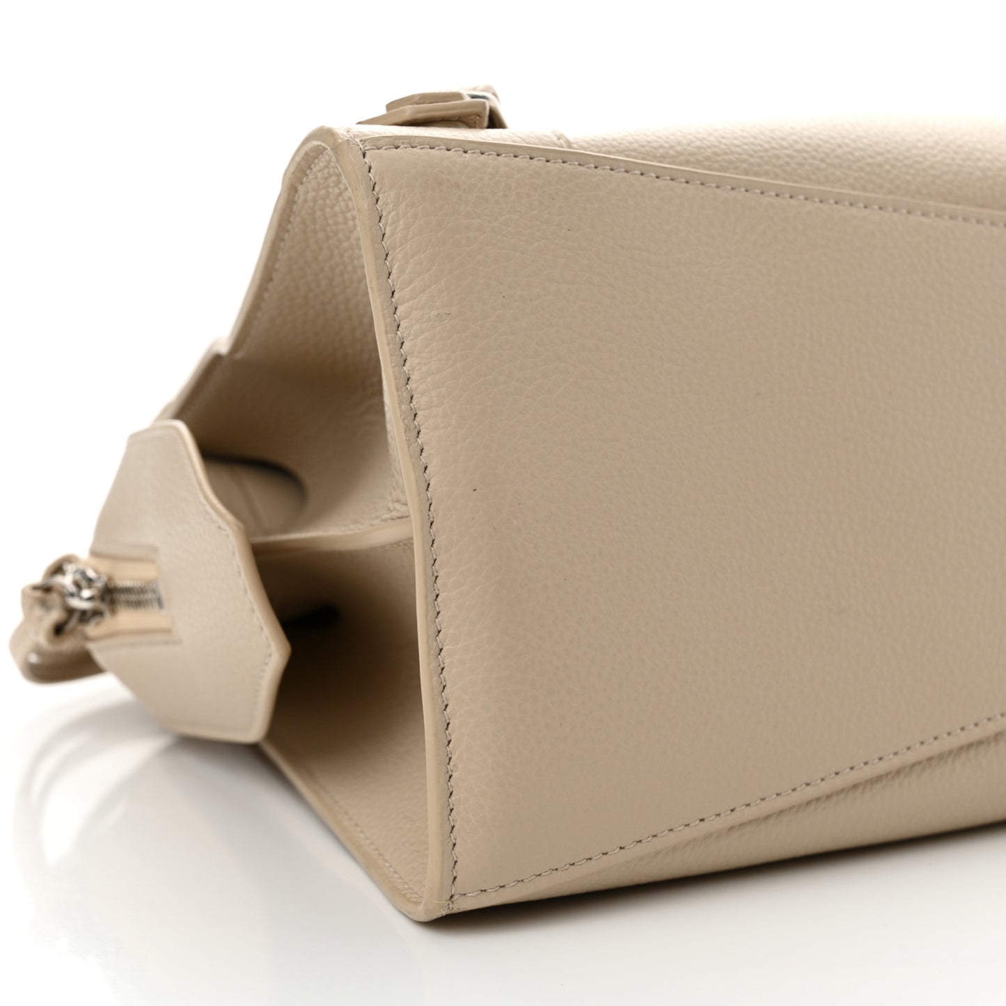 Grained Calfskin Neo Classic Silver Hardware S City Cream