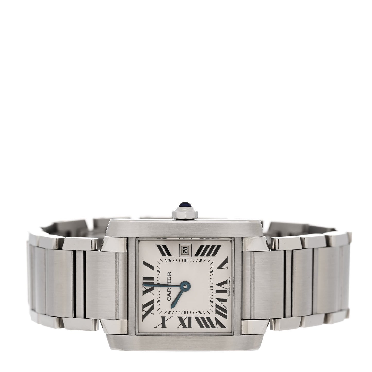 Stainless Steel 25mm Tank Francaise Quartz Watch