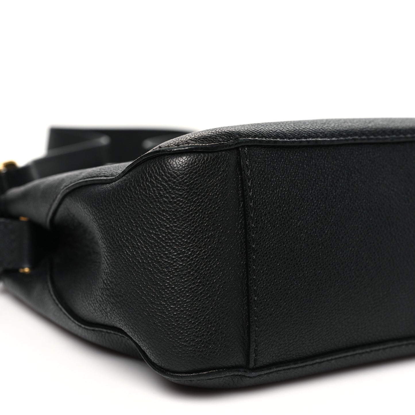 Soft Grain Calfskin House Check Small Helmsley Crossbody Black