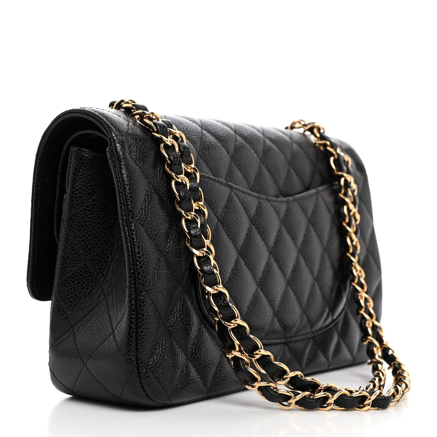 Chanel Caviar Quilted Medium Double Flap Black 2 of 10