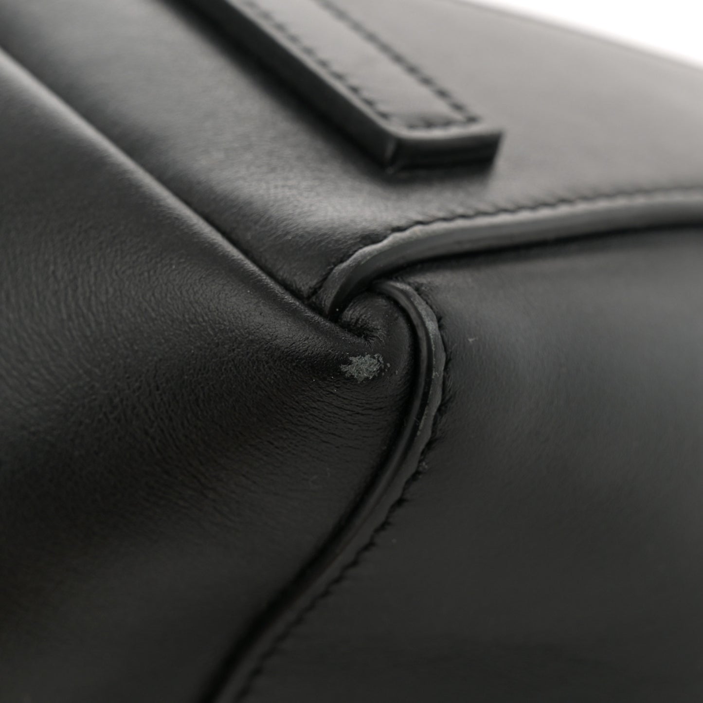 Box Calfskin Mini Antigona Sport Top Handle Bag Black