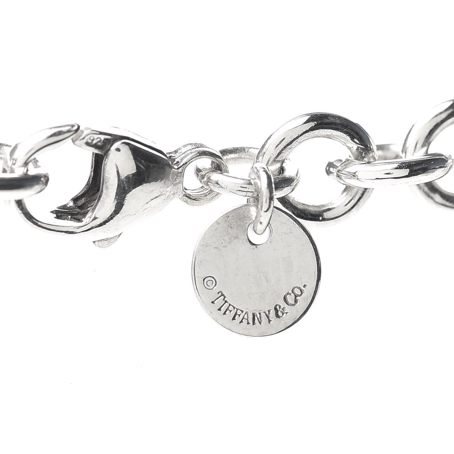Sterling Silver Return To Heart Tag Lariat Necklace