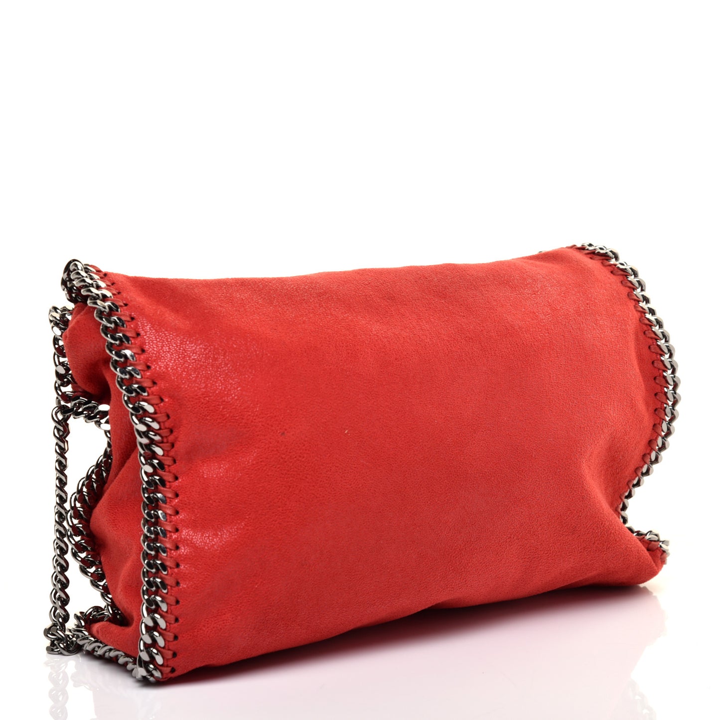 Shaggy Deer Falabella Fold Over Tote Cherry