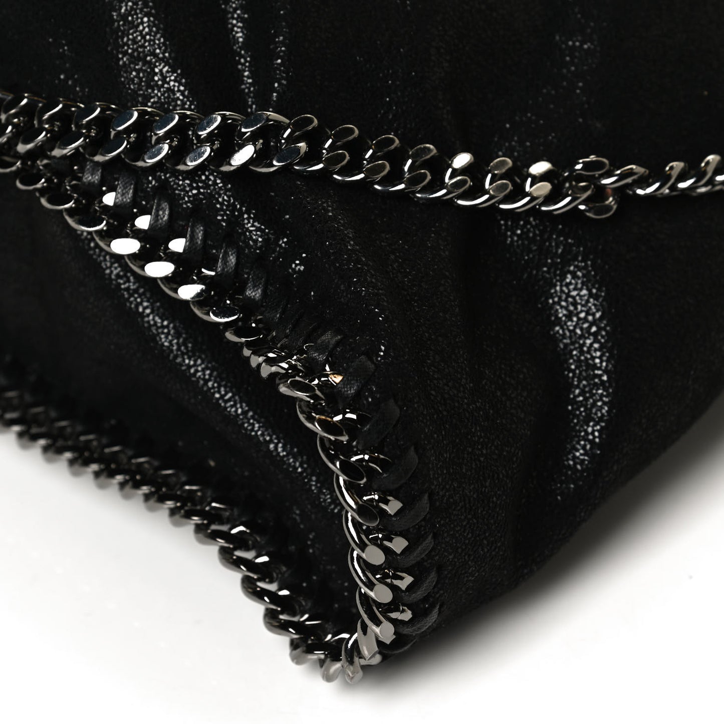 Shaggy Deer Falabella Fold Over Tote Black