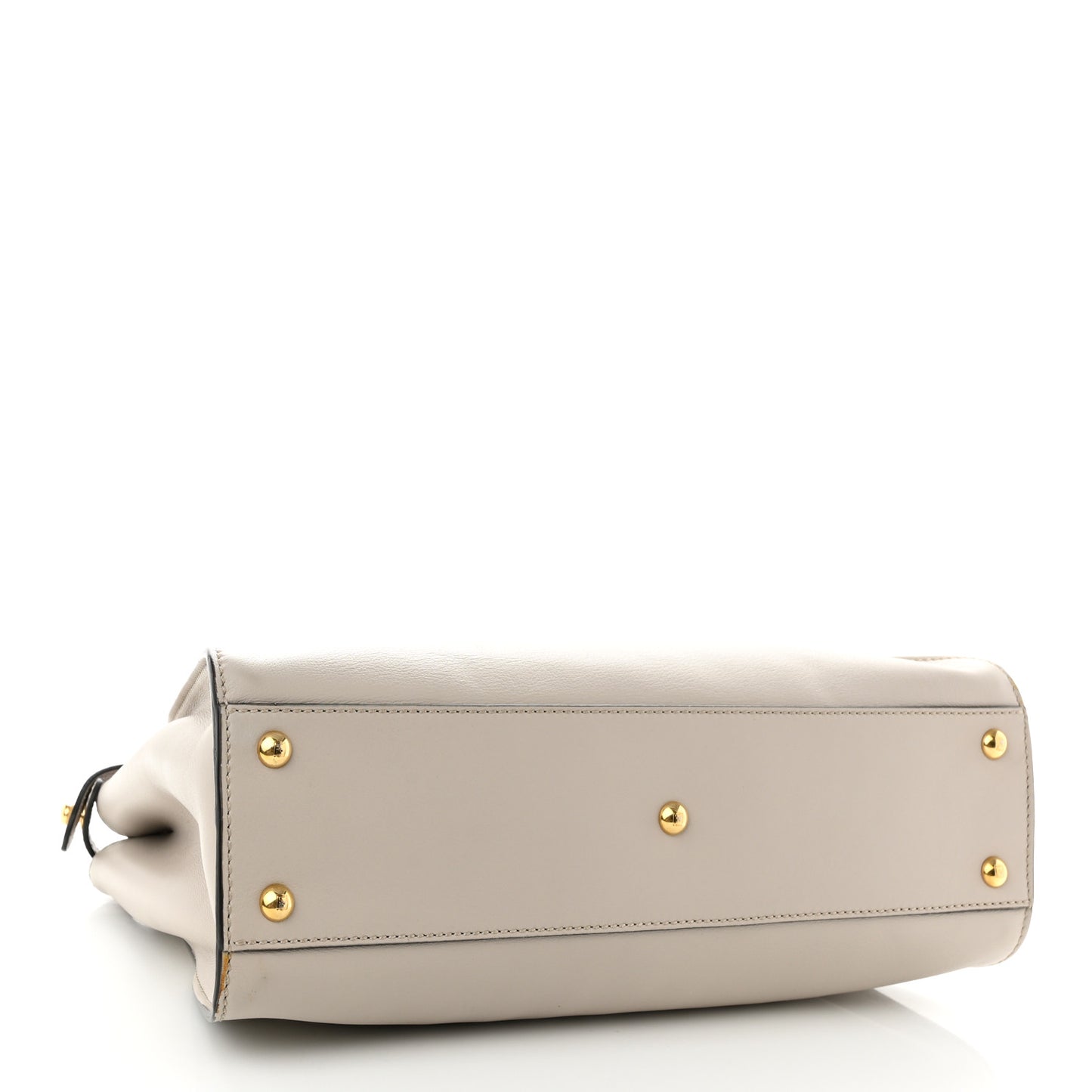 Vitello Seta Shiny Nappa Medium Peekaboo Iconic Satchel Grigio Polvere Bois de Rose