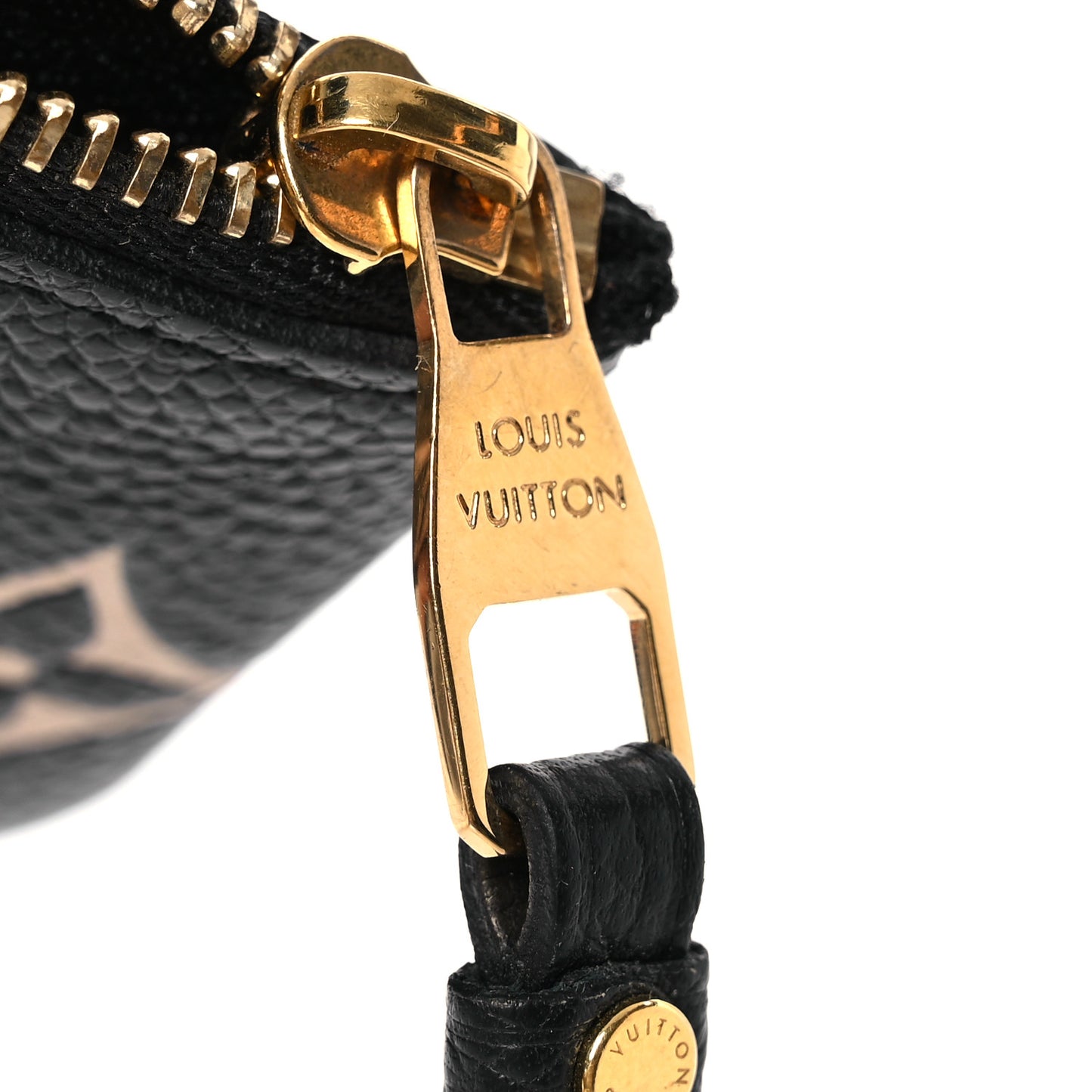 Empreinte Monogram Giant Key Pouch Black Beige