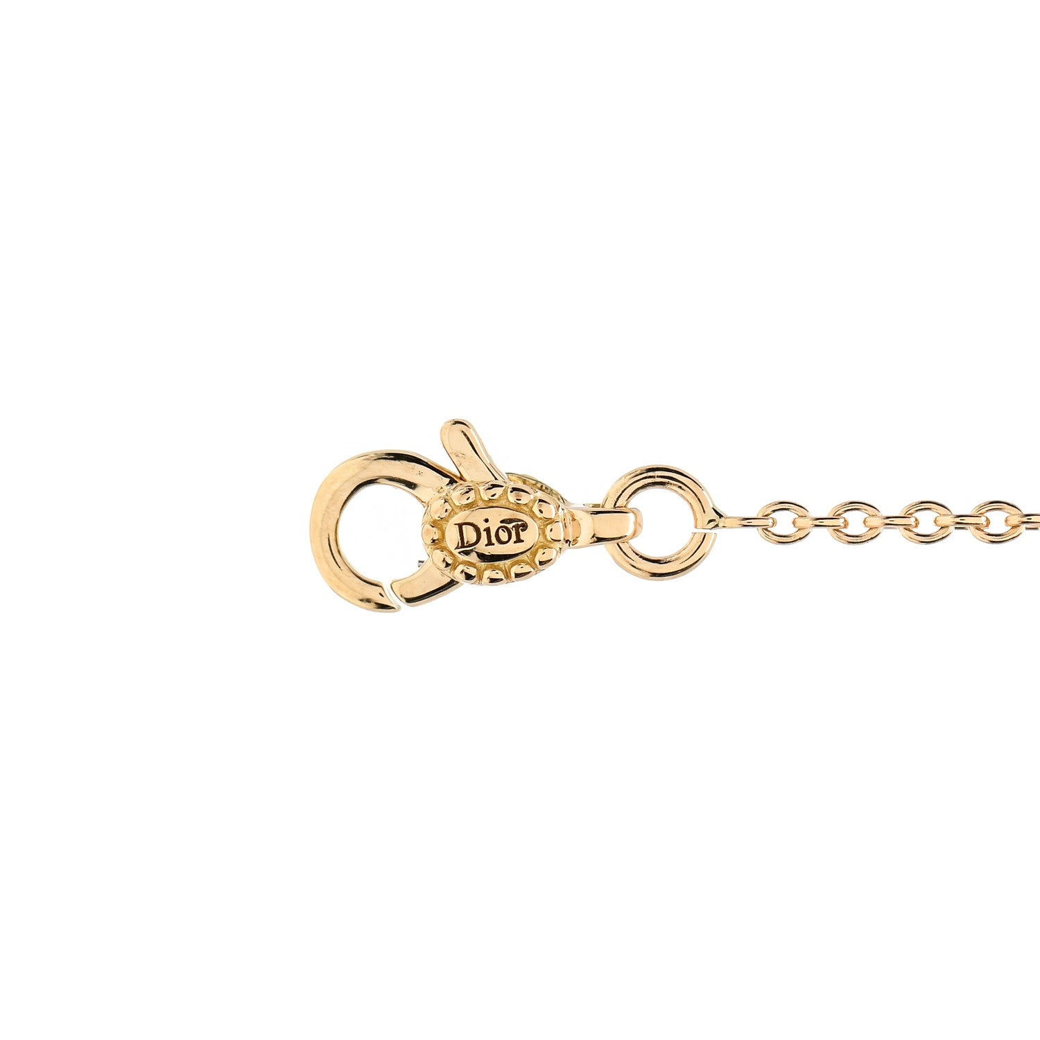 Christian Dior 18K Yellow Gold Diamond Oui Bracelet 3 of 4