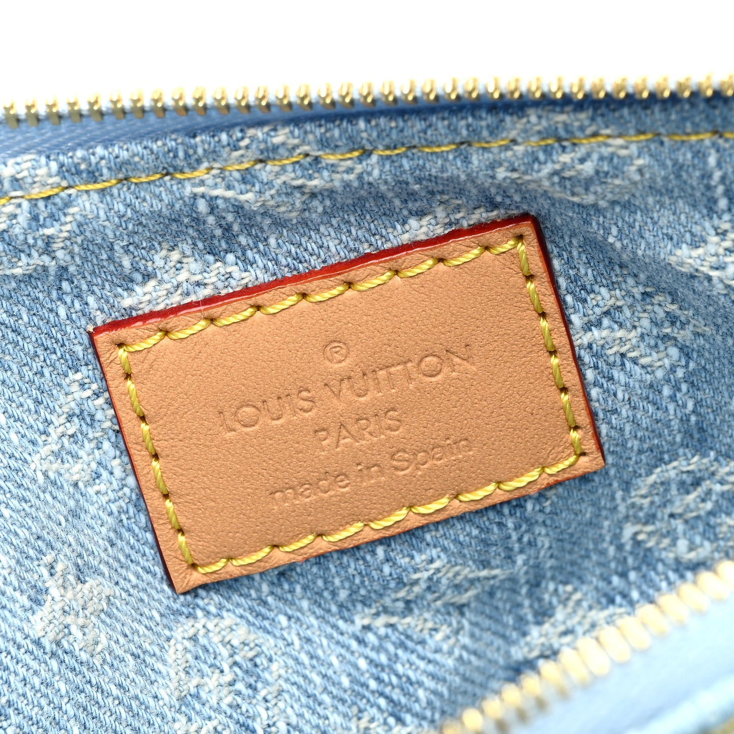 Monogram Denim Liv Pochette Sky Blue
