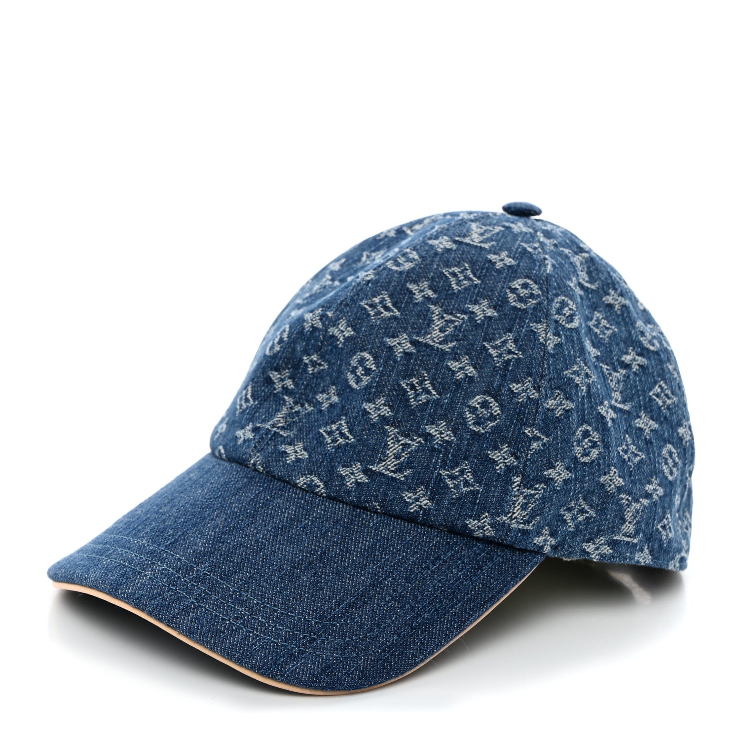 ルイ ヴィトン　 リミックス キャップ・LV シグネチャー　ブルー Louis Vuitton Monogram Denim LV Remix Cap Blue 1506538 – FASHIONPHILE
