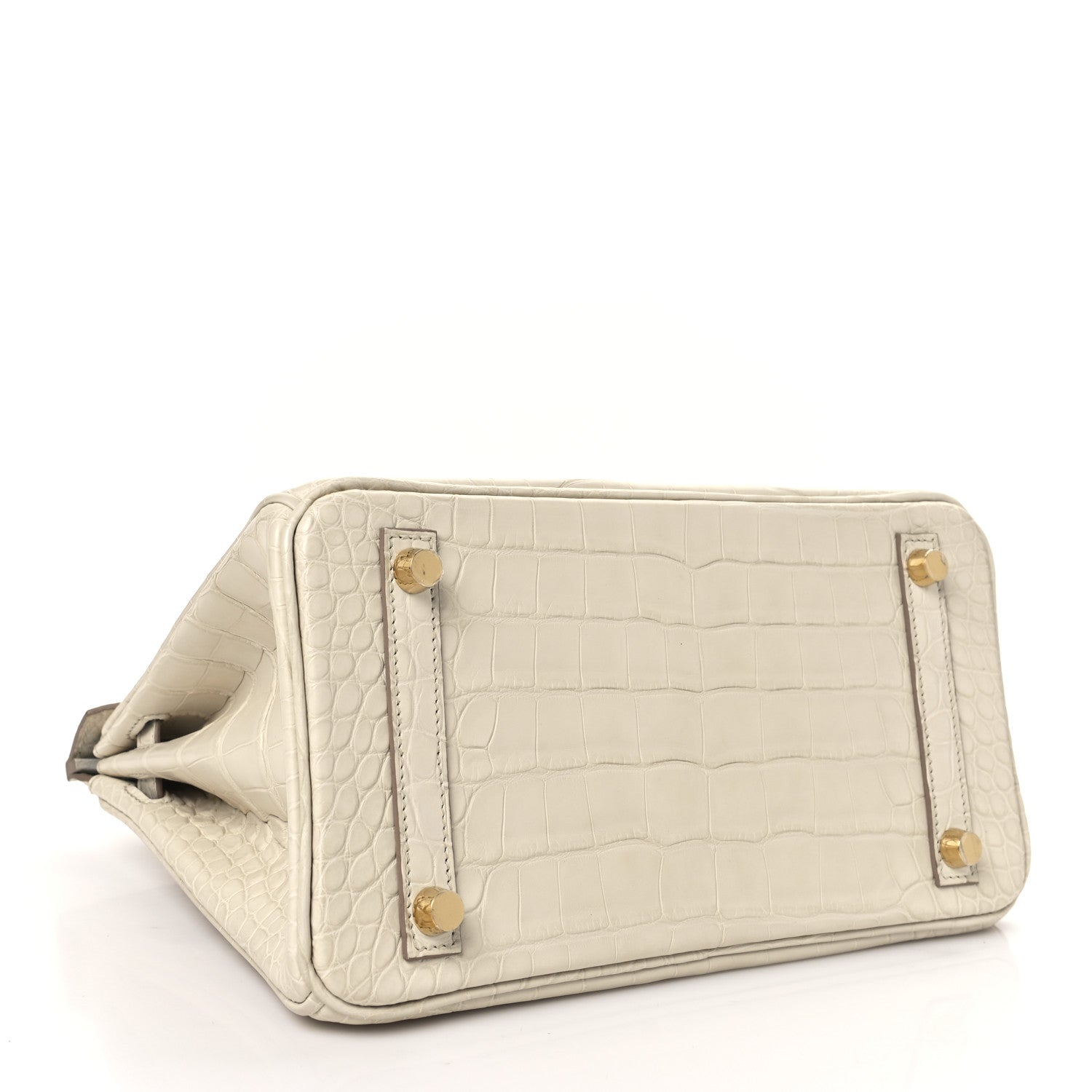 Hermes Matte Alligator Birkin 25 Beton 4 of 11