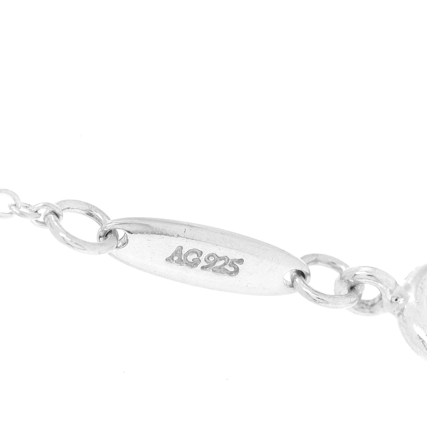 Sterling Silver Elsa Peretti Double Open Heart Pendant Necklace