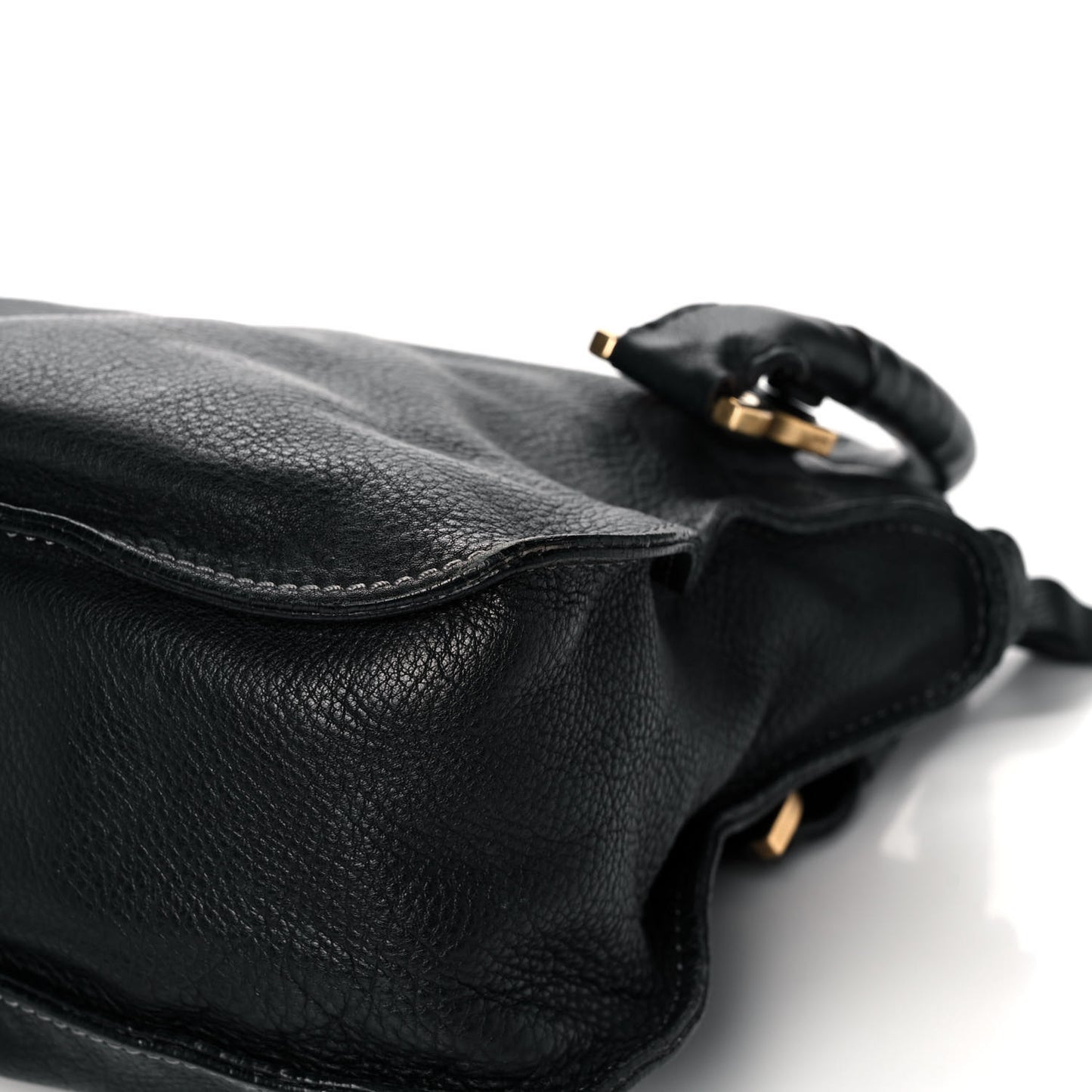 Calfskin Medium Marcie Satchel Black