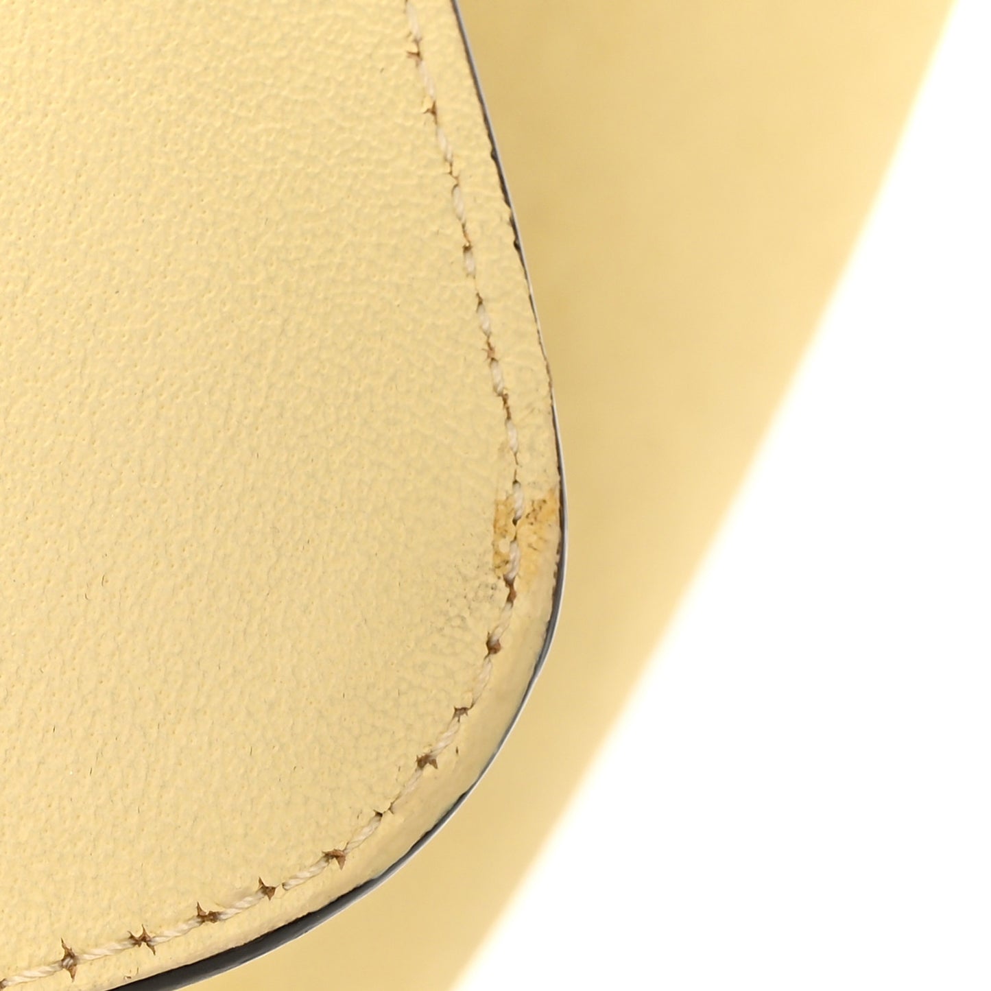 Drummed Calfskin Suede Medium Trapeze Butter