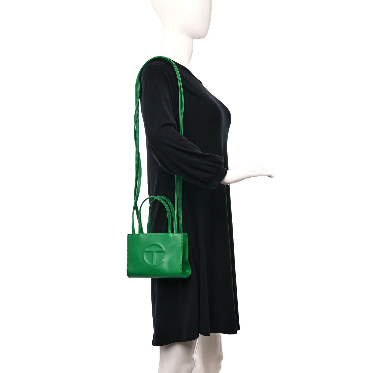 Telfar Vegan Leather Small Shopping Bag Greenscreen 2 of 8