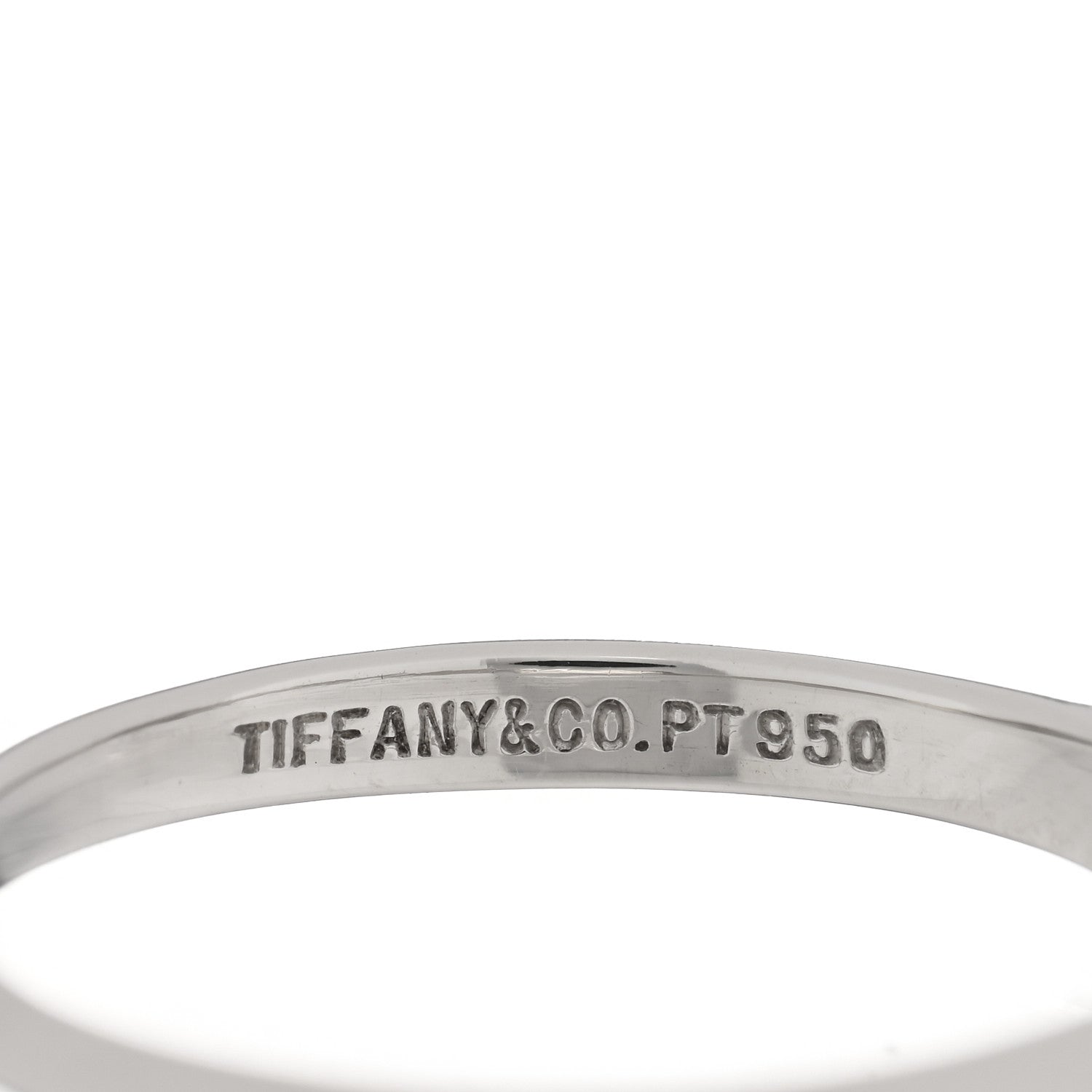 Tiffany Platinum Diamond .30ct Solitaire Engagement Ring 50 5.25 4 of 5