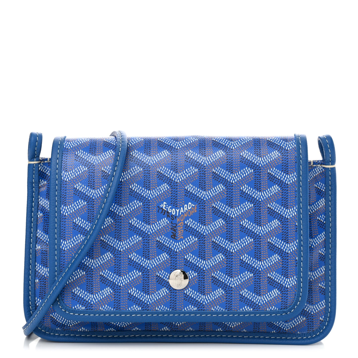 Goyardine Plumet Wallet Clutch Sky Blue