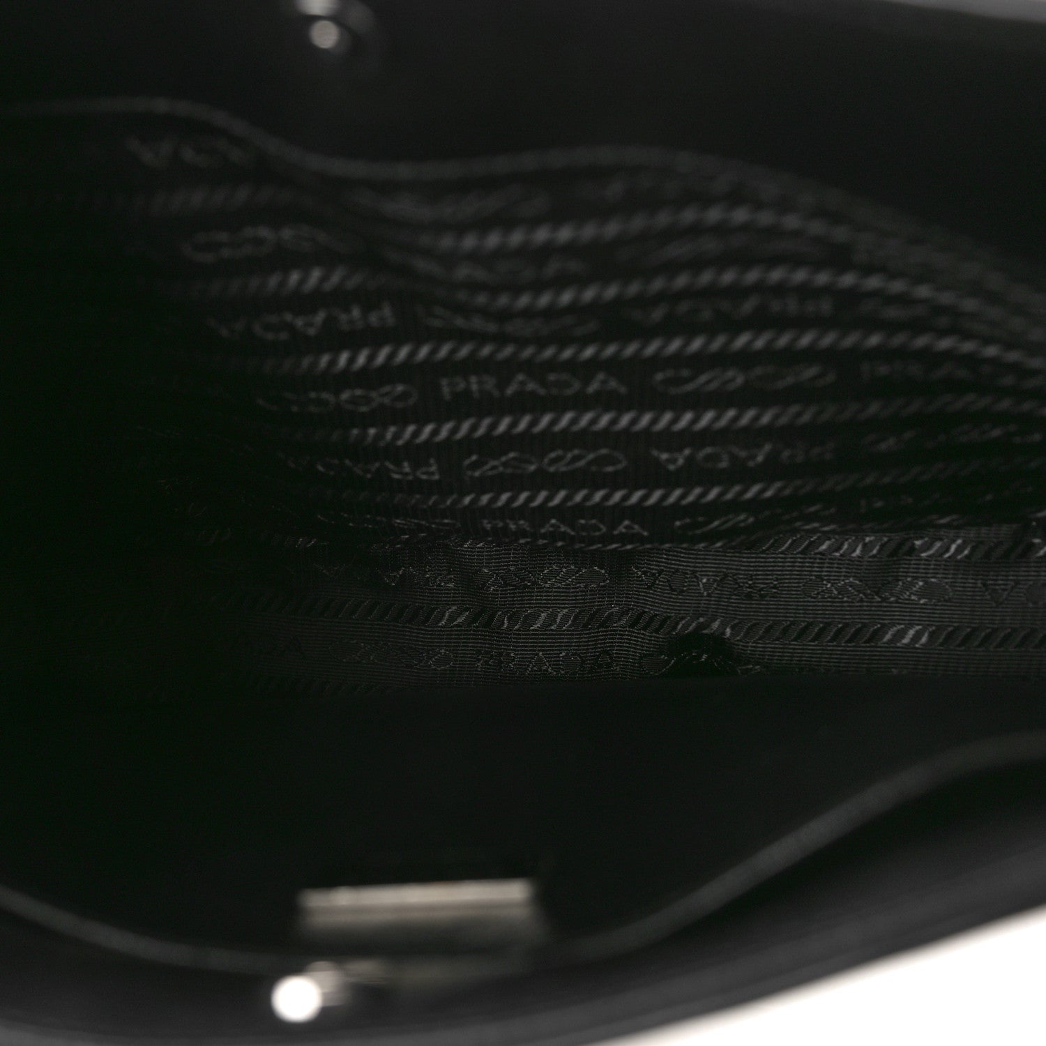 Prada Spazzolato Cleo Shoulder Bag Black 5 of 9