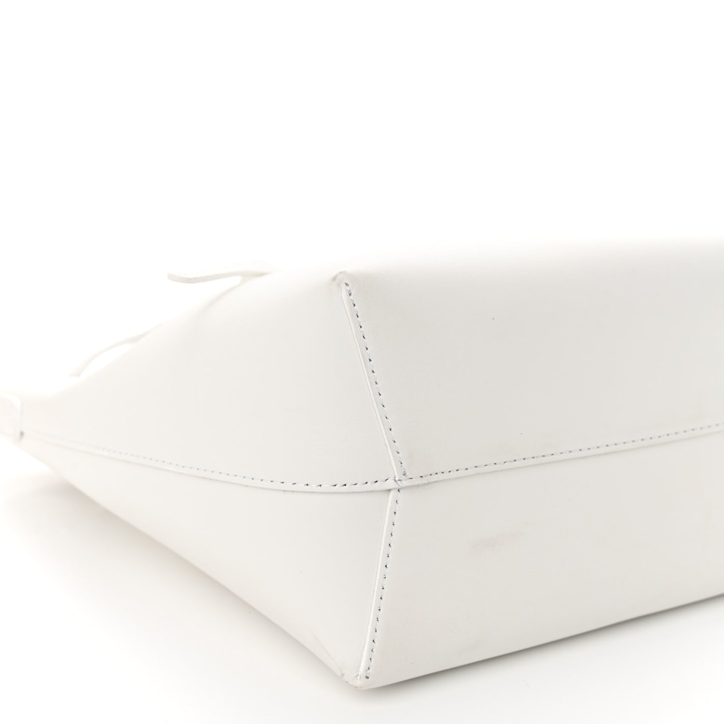 Calfskin Mini Bucket Bag White