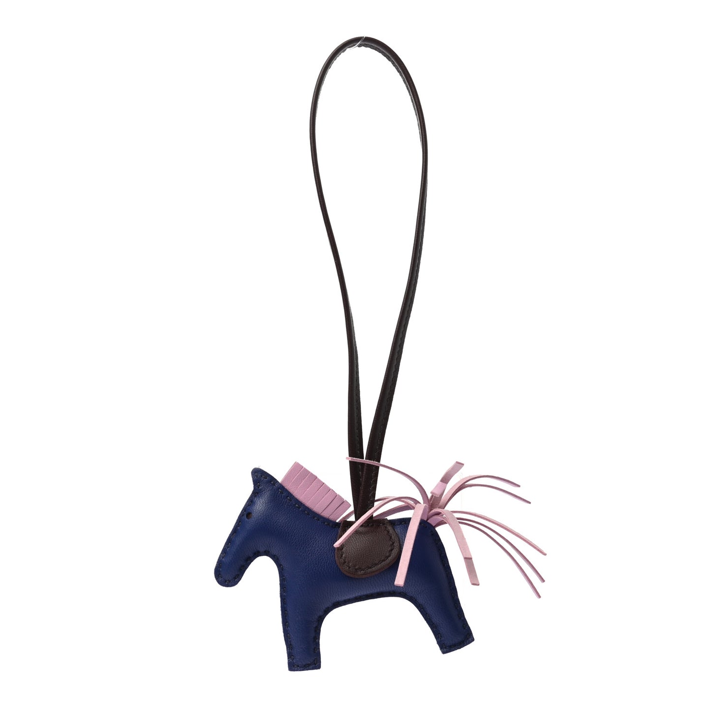 Milo Lambskin Grigri Rodeo Horse Bag Charm PM Rouge Sellier Mauve Sylvestre Bleu Saphir