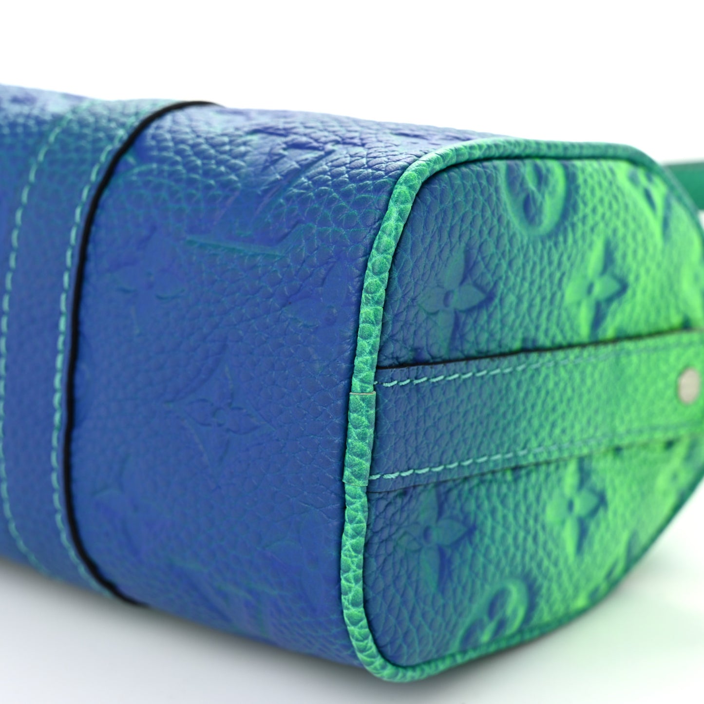 Taurillon Illusion Keepall XS Bleu Vert