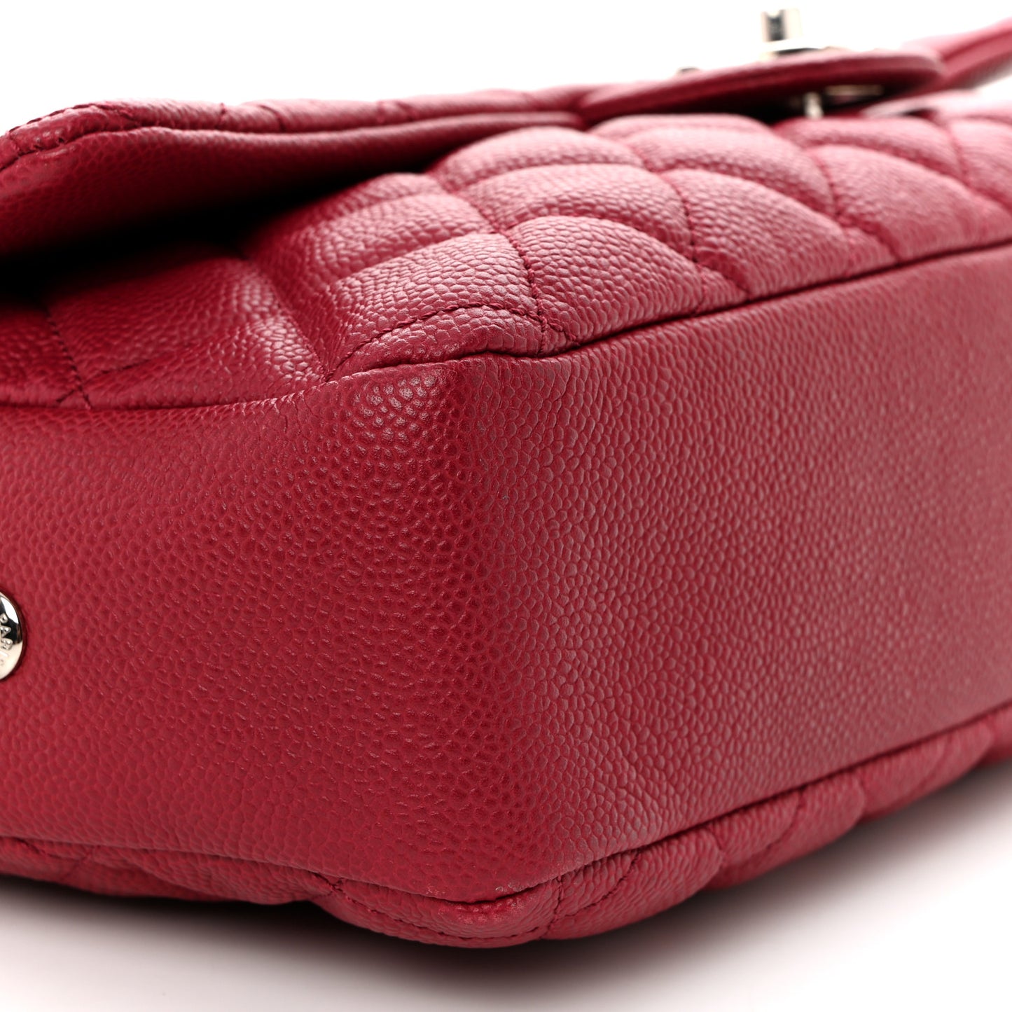 Caviar Quilted Jumbo Easy Flap Dark Pink
