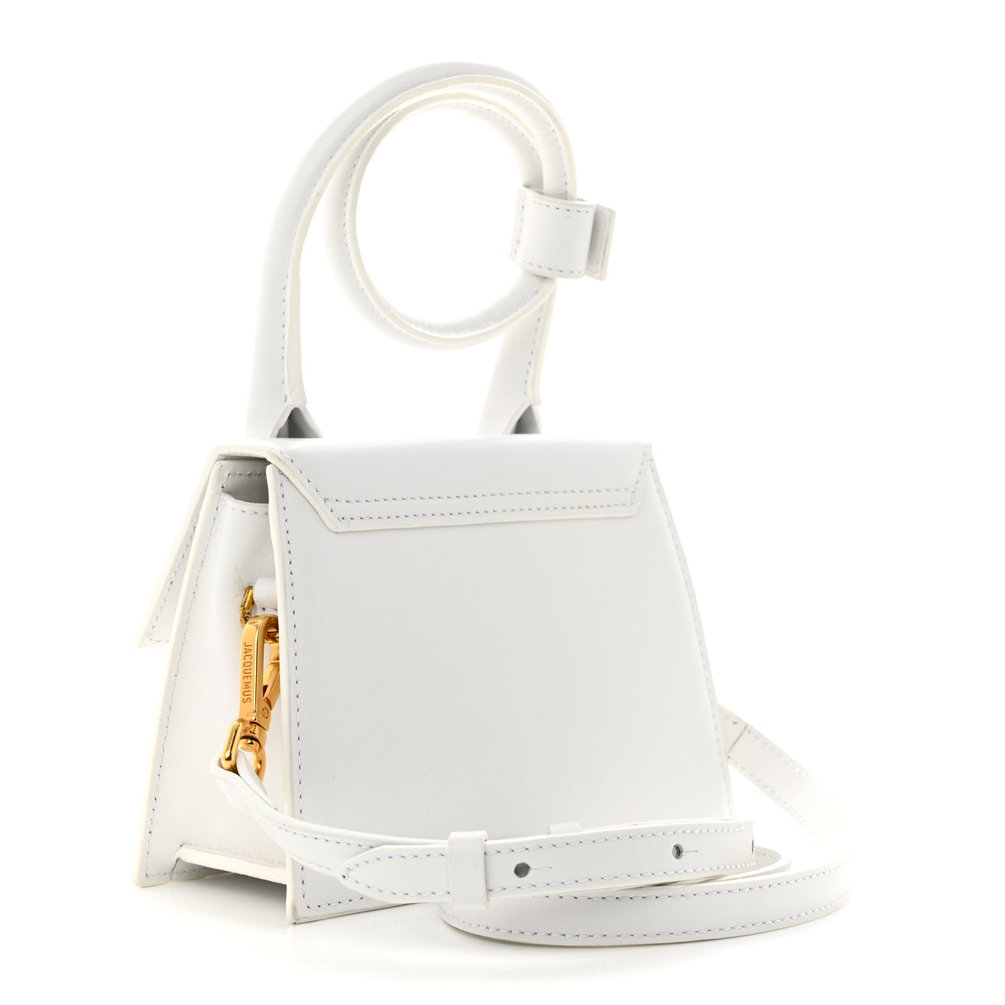 Smooth Calfskin Le Chiquito Noeud White