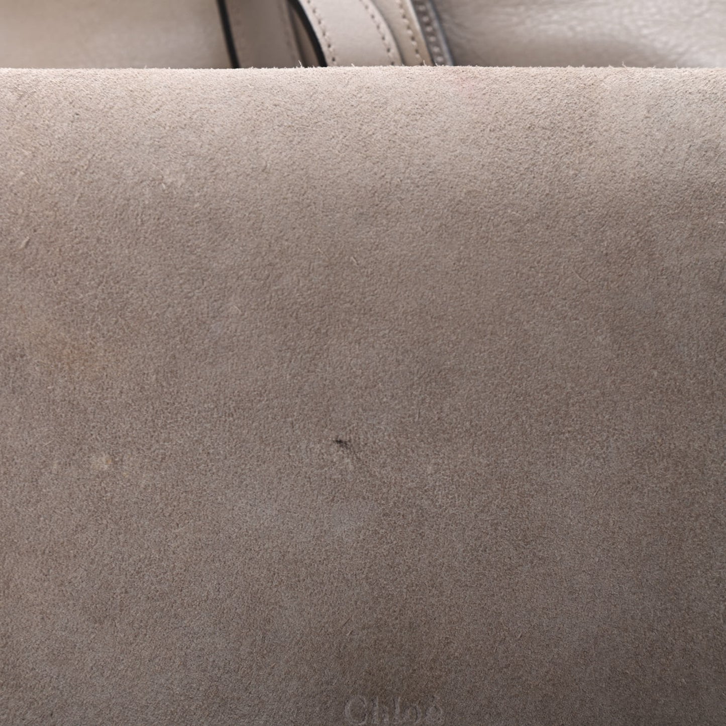 Suede Calfskin Medium Faye Backpack Motty Grey