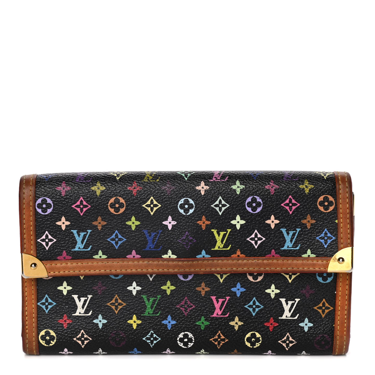 Monogram Multicolor Porte Tresor International Wallet Black