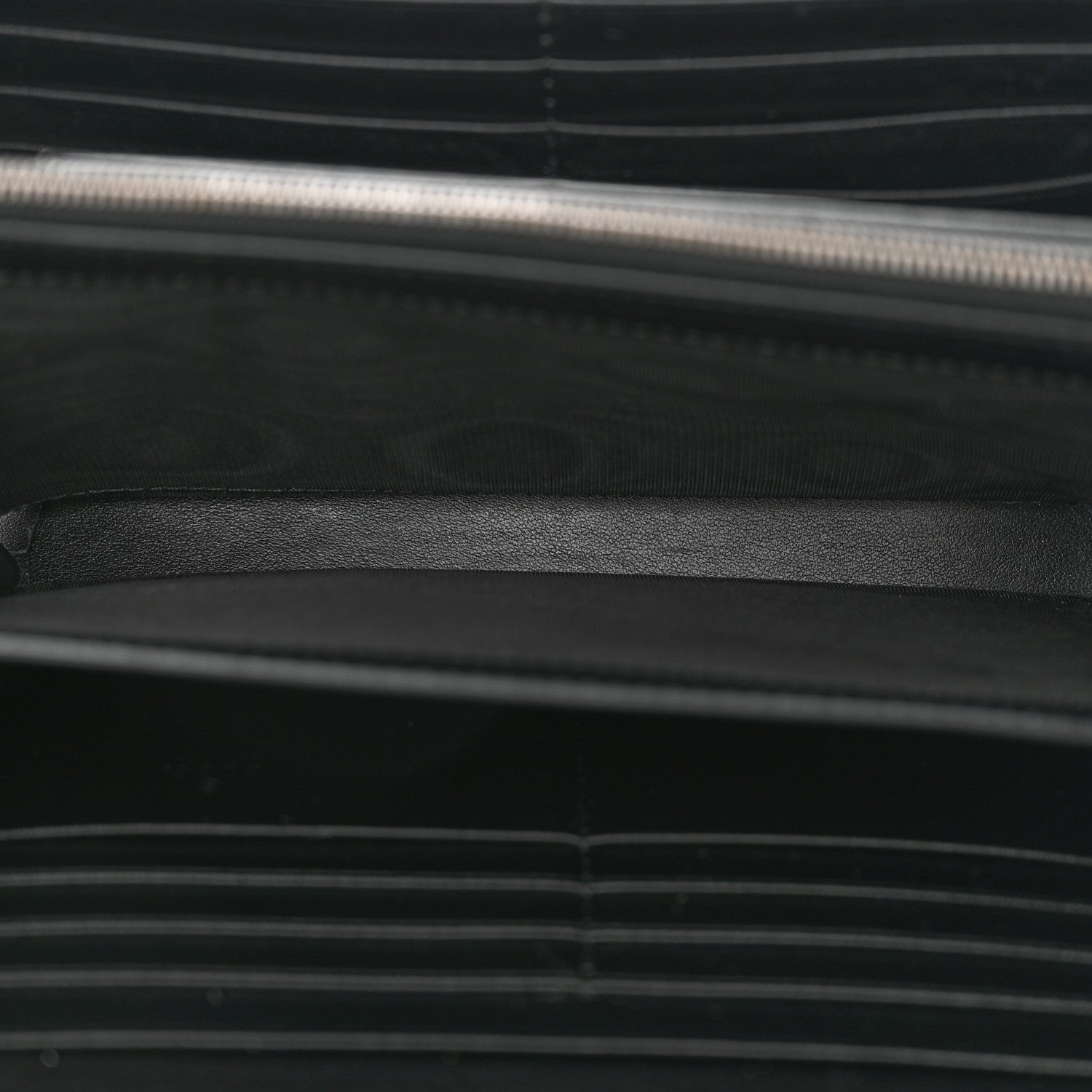 Gucci Calfskin Matelasse GG Marmont Chain Wallet Black 5 of 13