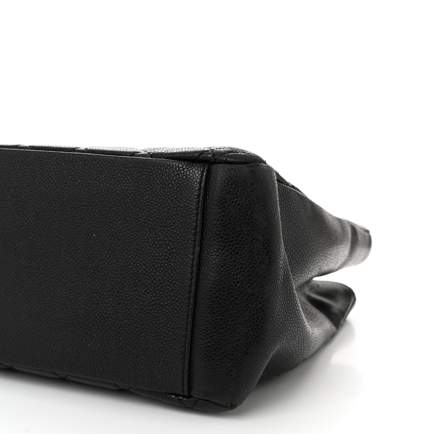 Caviar Quilted Grand Shopping Tote GST Black