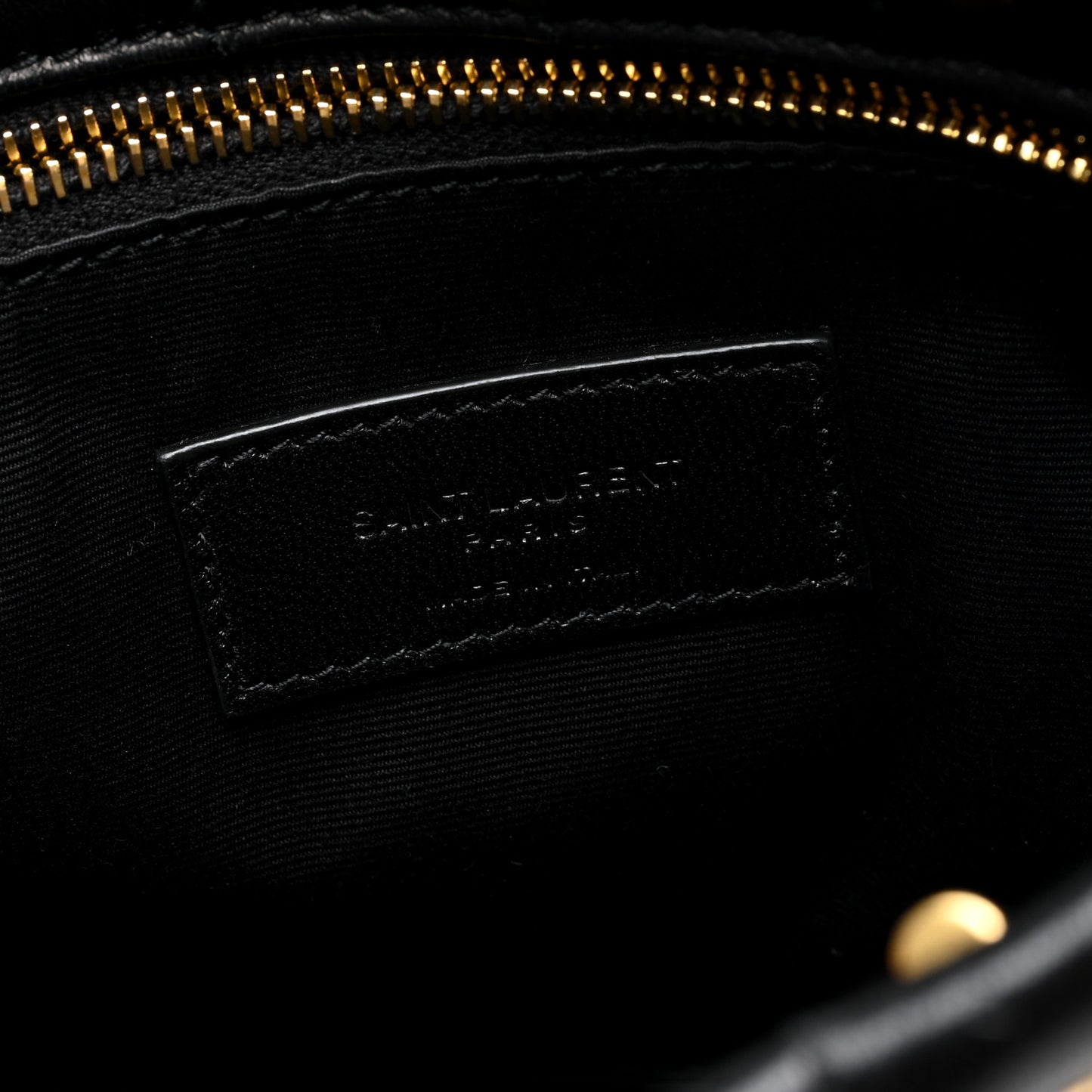 Lambskin Carre Quilted Mini Shopping Bag Black