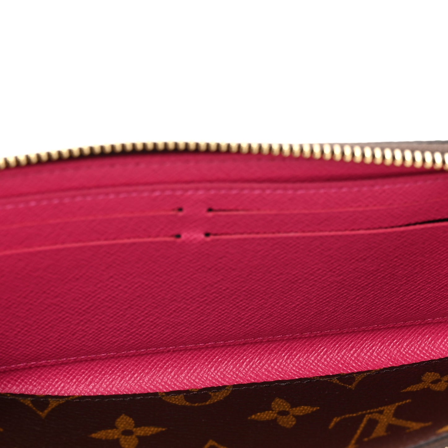 Monogram Clemence Wallet Fuchsia