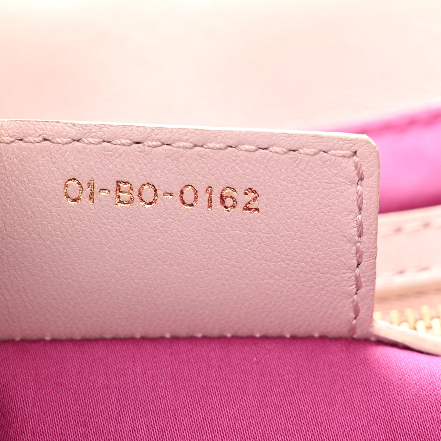 Lambskin Cannage Small Milly La Foret Shoulder Bag Pink
