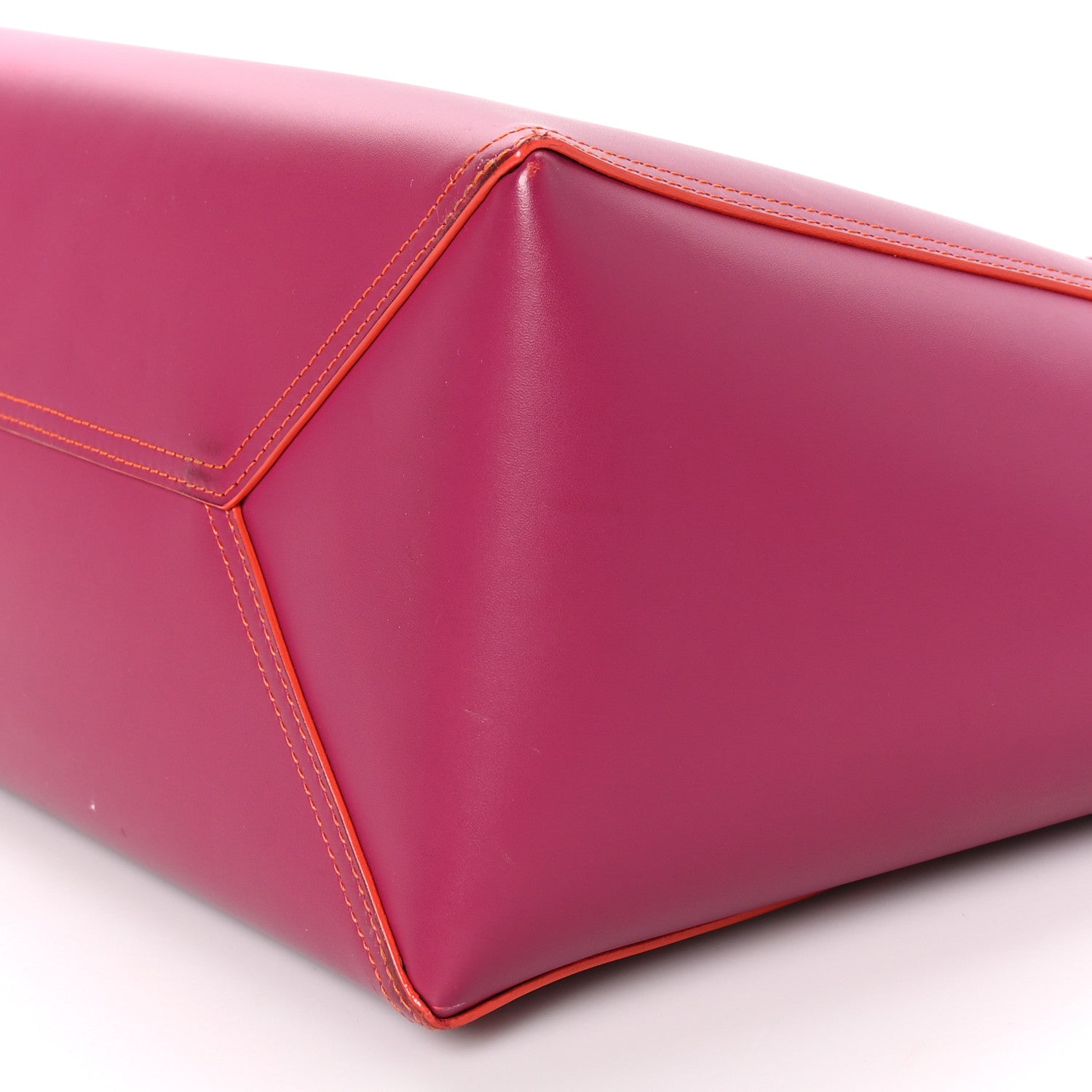 Loewe Smooth Calfskin Perforated Leo Bag Fuchsia 9 of 13