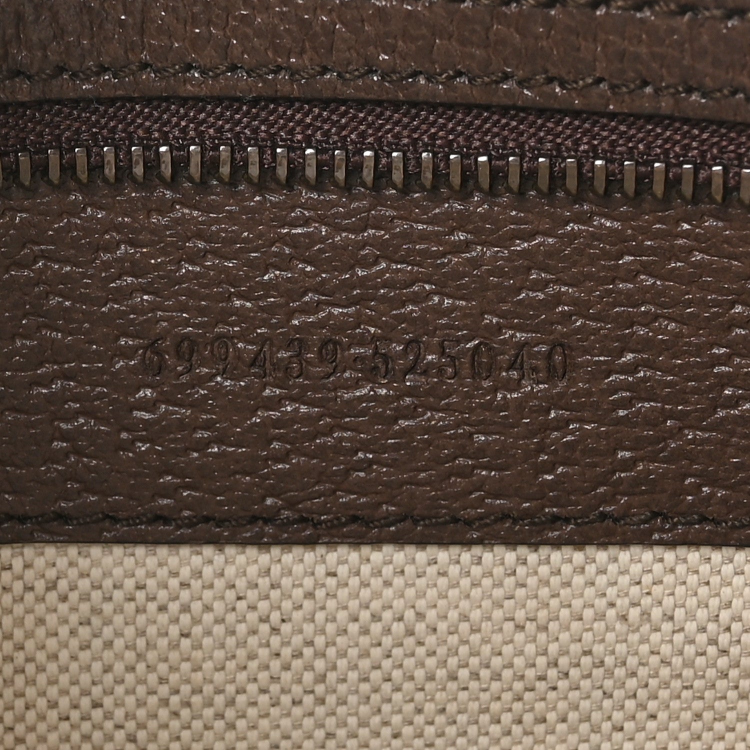 Gucci GG Supreme Monogram Textured Dollar Calfskin Web Ophidia Wristlet Shoulder Bag Beige Ebony New Acero 7 of 10