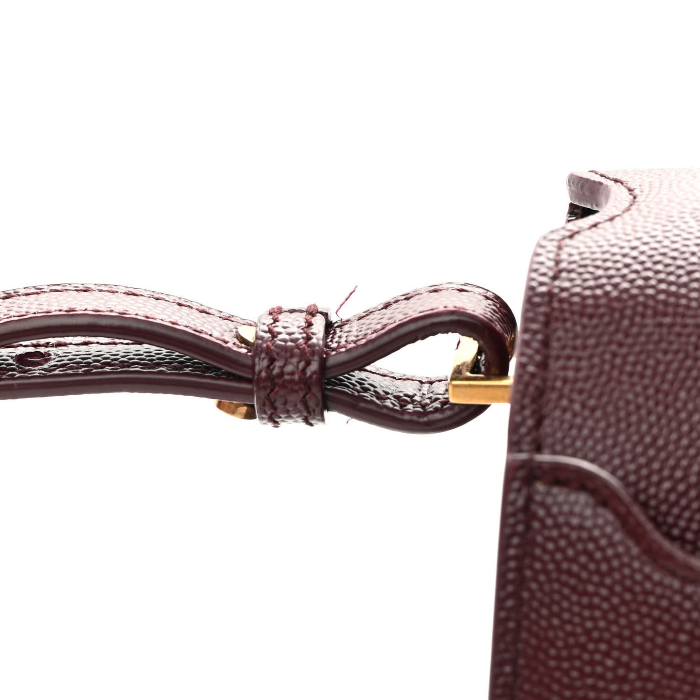 Grain de Poudre Medium Classic Monogram Cassandra Top Handle Rouge Legion