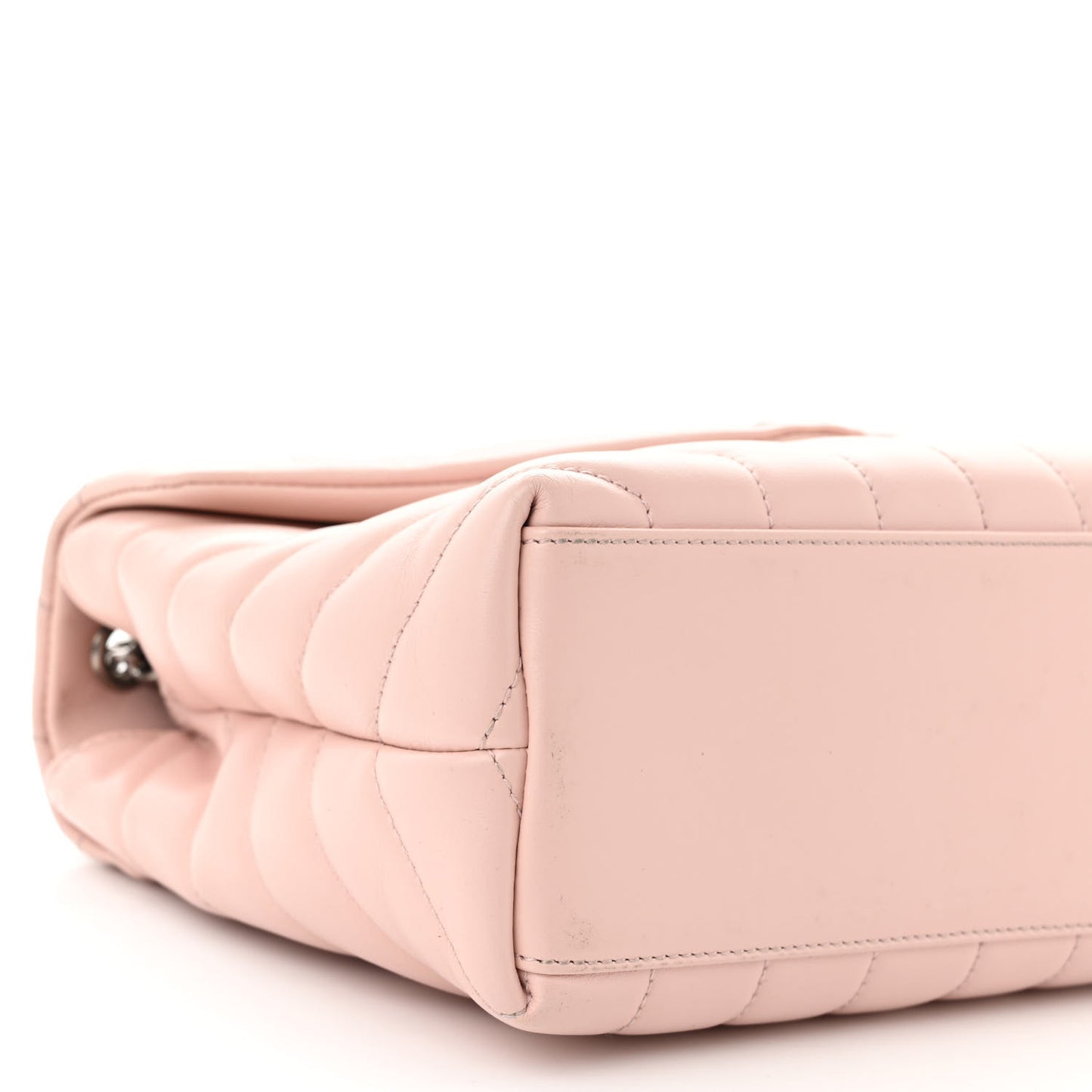 Calfskin Y Quilted Monogram Small Loulou Chain Satchel Rose Antic