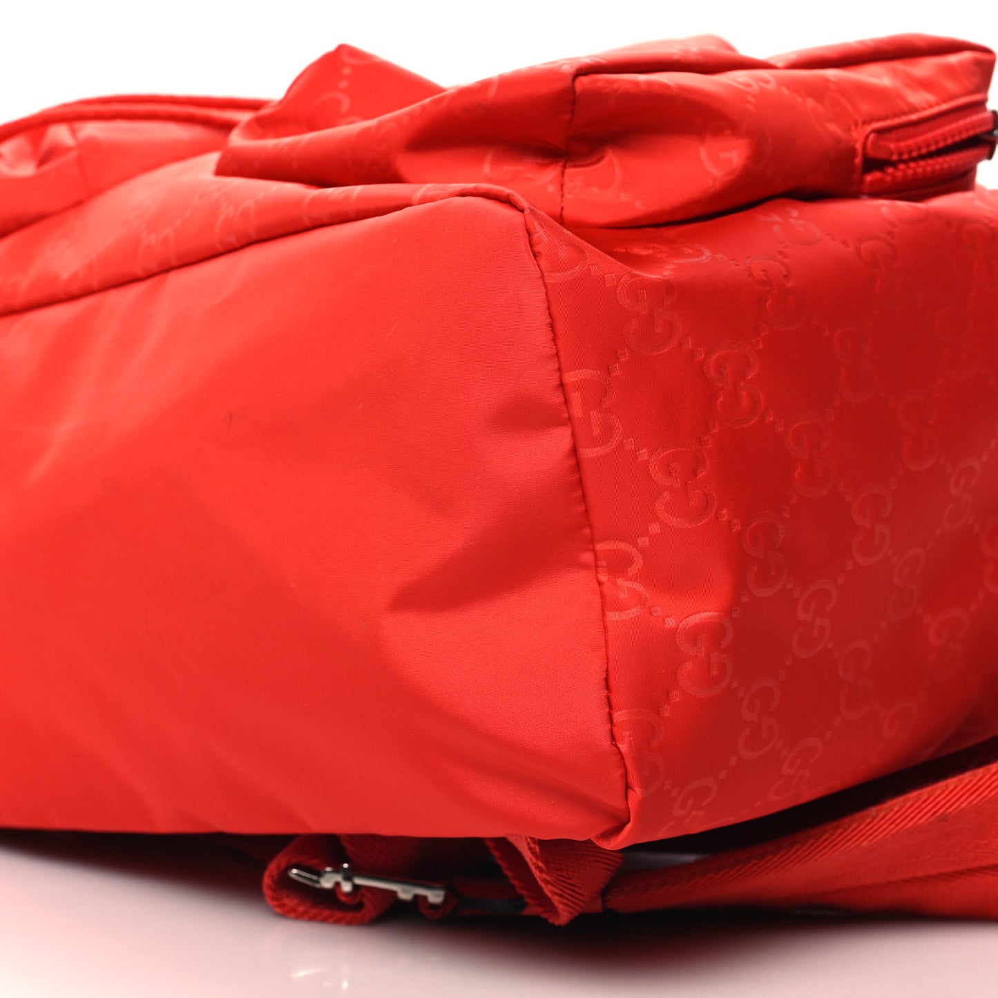 Nylon Monogram Small Single Buckle Backpack Red
