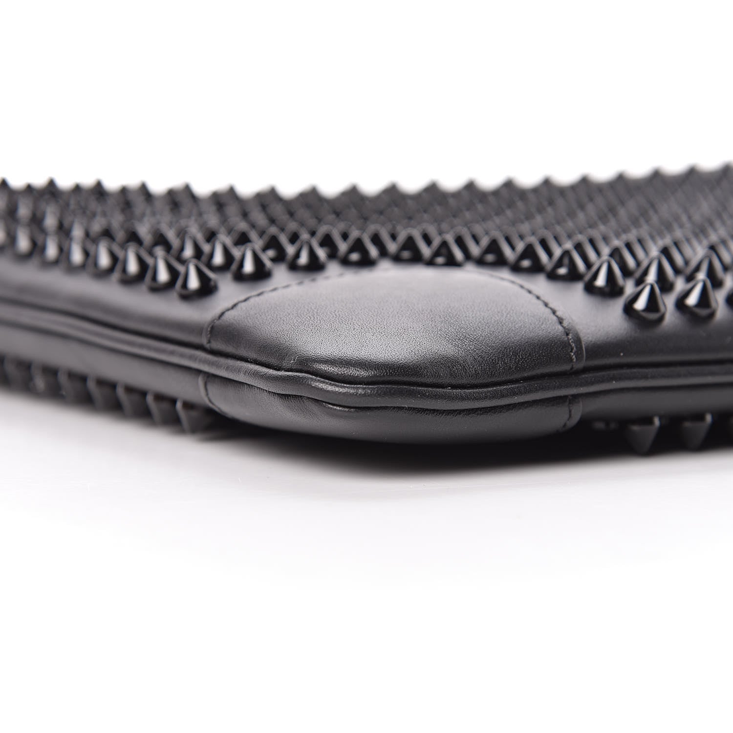 Christian Louboutin Calfskin Studded Loubiposh Clutch Black 7 of 10