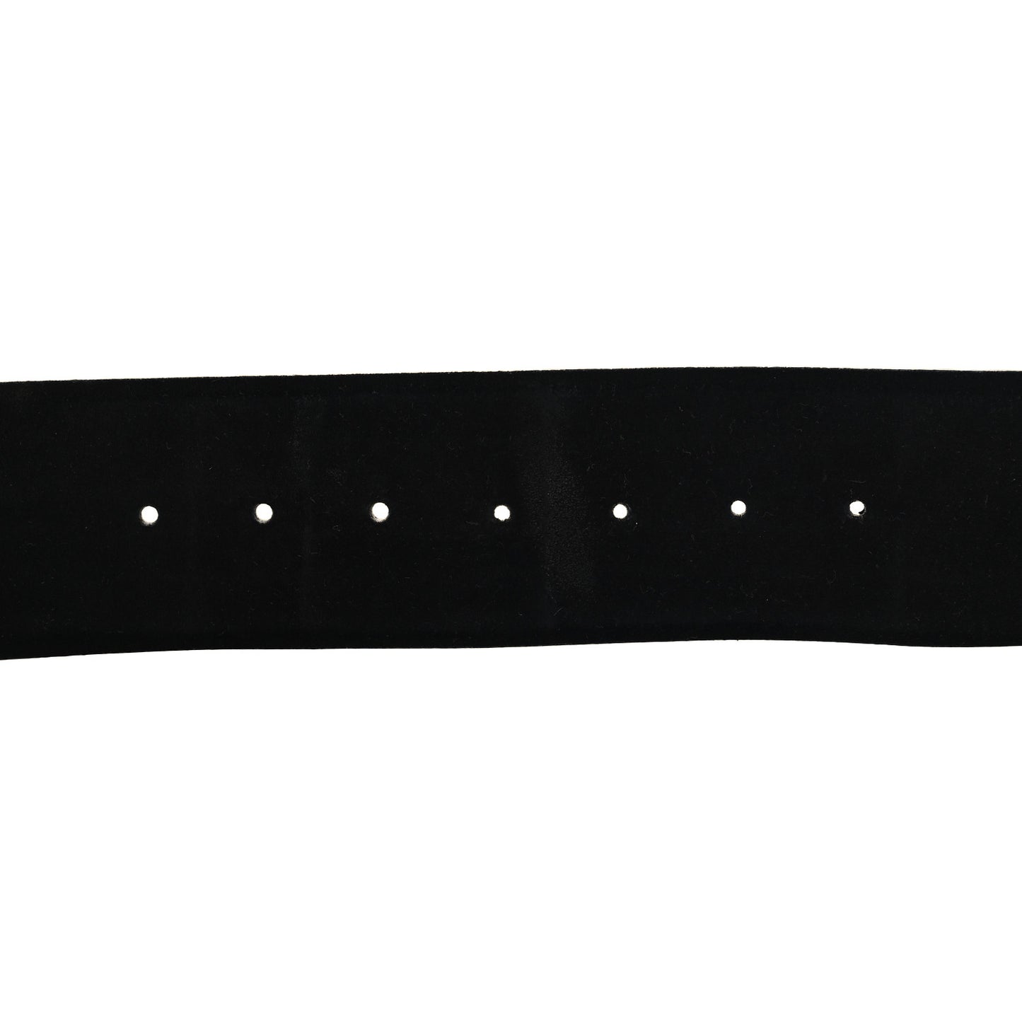 Suede Pearl Logo Chain Belt 80 32 Black