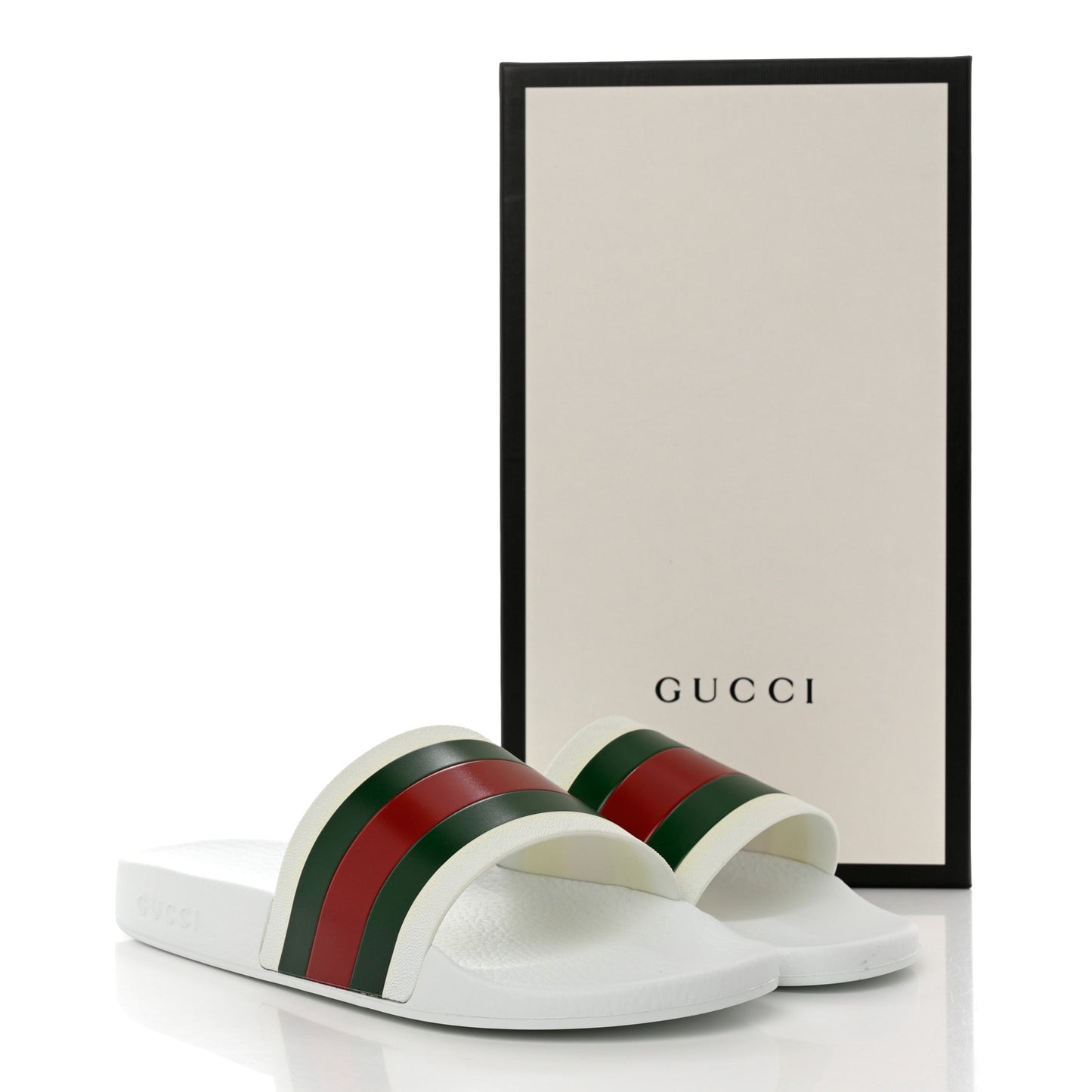 Rubber Mens Pursuit Slide Sandals 11 Great White Green Red