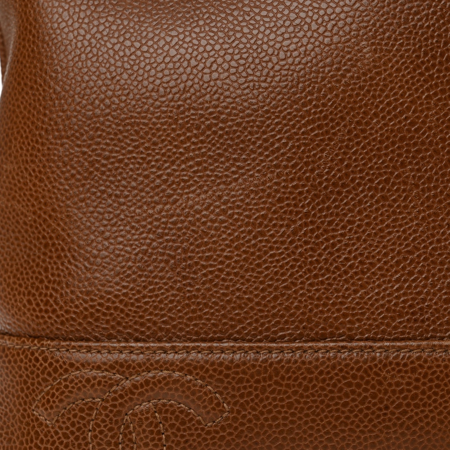 Caviar CC Shoulder Bag Brown