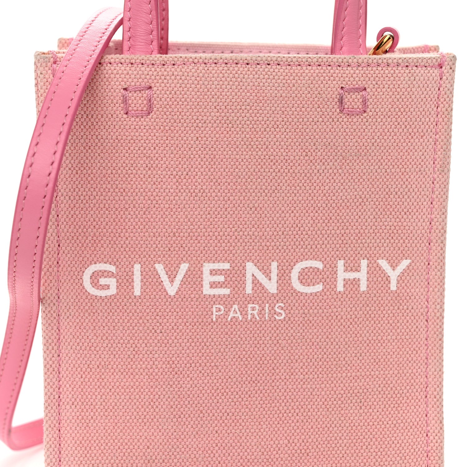 Givenchy Canvas Mini G Vertical Shopping Tote Bright Pink 8 of 10
