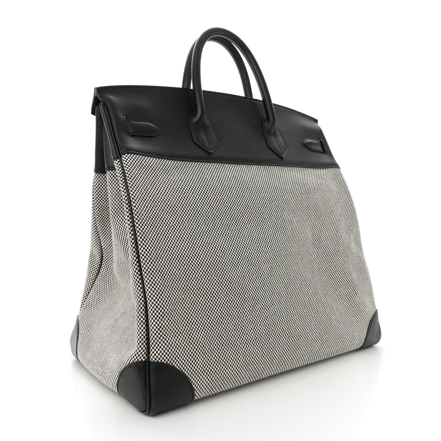 Hunter Criss Viking Evergrain HAC Birkin 40 Ecru Black