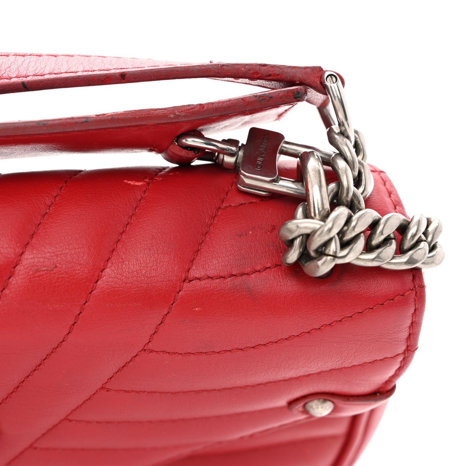 Louis Vuitton Calfskin New Wave Chain PM Ecarlate 15 of 16