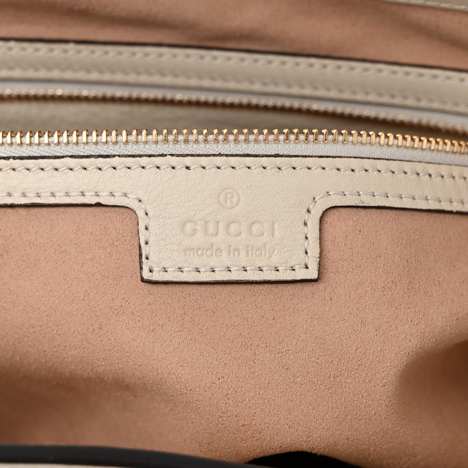 Gucci GG Supreme Monogram Medium Padlock Tote White 6 of 12